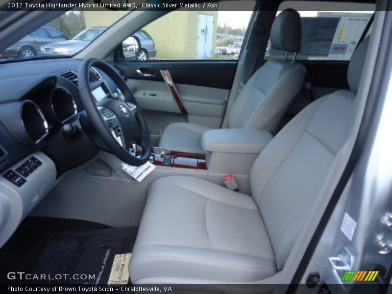 Classic Silver Metallic / Ash 2012 Toyota Highlander Hybrid Limited 4WD
