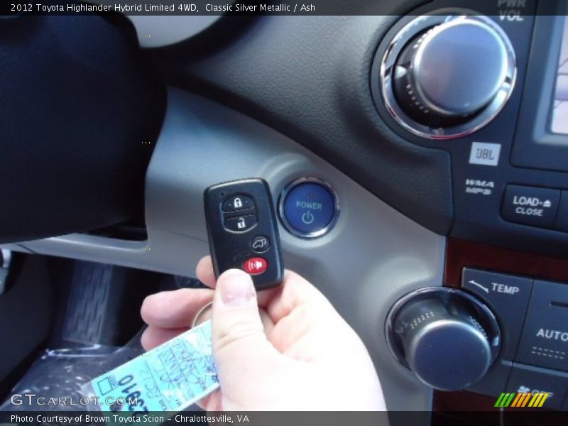 Classic Silver Metallic / Ash 2012 Toyota Highlander Hybrid Limited 4WD