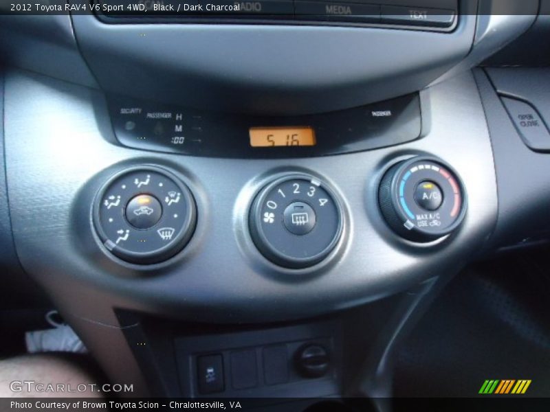 Black / Dark Charcoal 2012 Toyota RAV4 V6 Sport 4WD