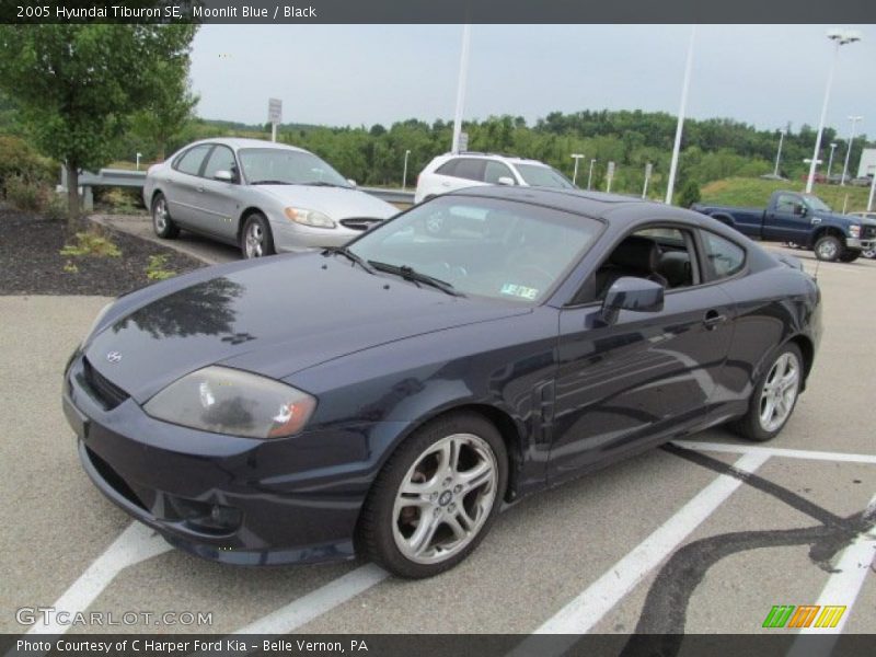 Moonlit Blue / Black 2005 Hyundai Tiburon SE