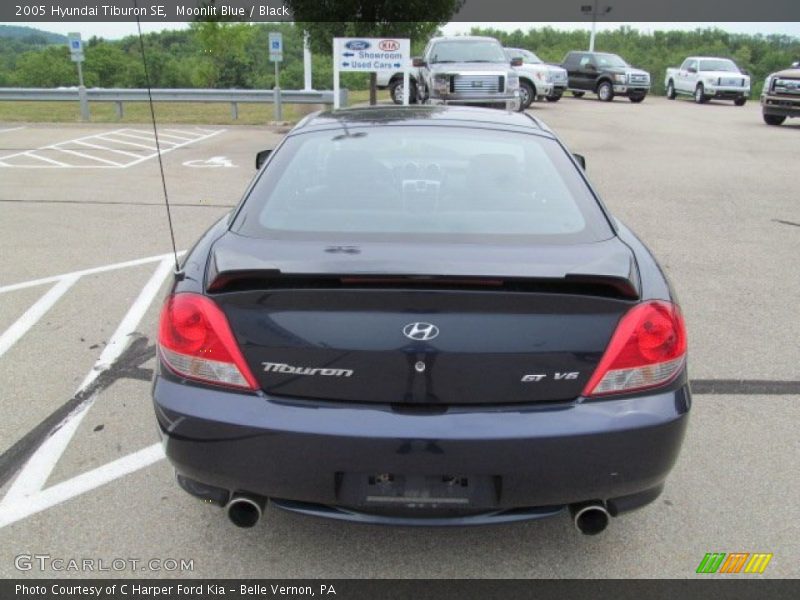 Moonlit Blue / Black 2005 Hyundai Tiburon SE