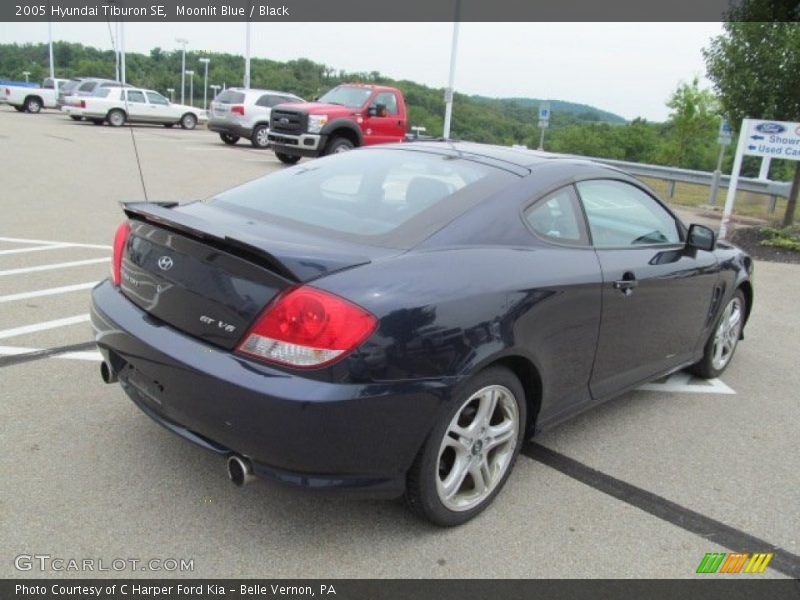 Moonlit Blue / Black 2005 Hyundai Tiburon SE