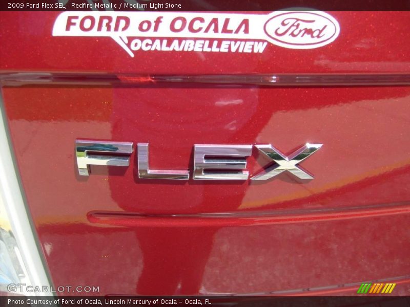 Redfire Metallic / Medium Light Stone 2009 Ford Flex SEL