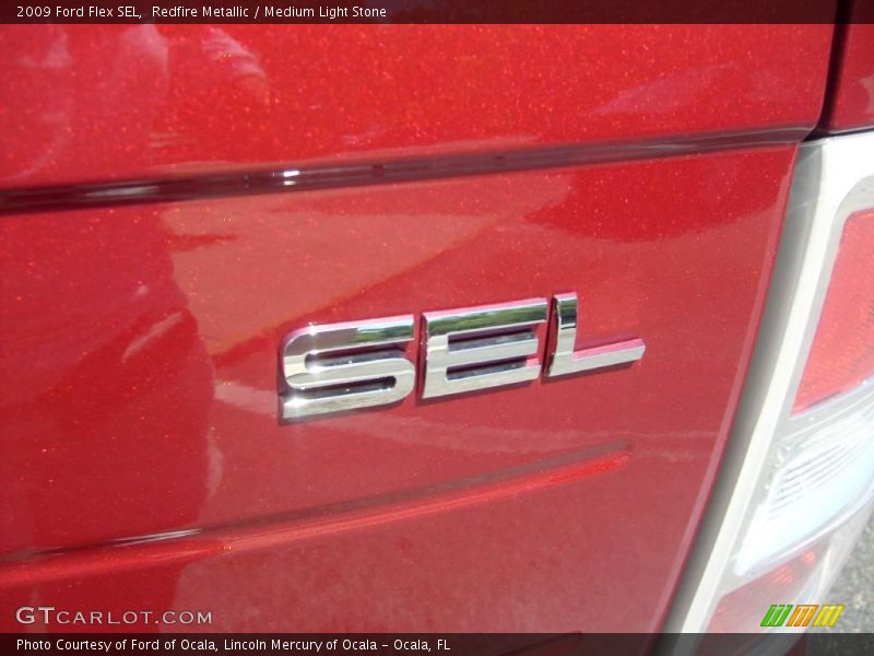 Redfire Metallic / Medium Light Stone 2009 Ford Flex SEL