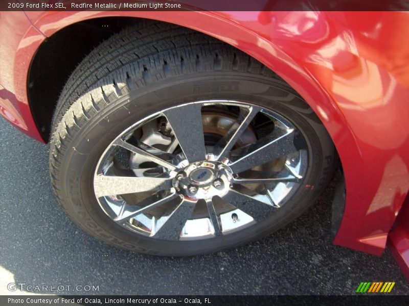 Redfire Metallic / Medium Light Stone 2009 Ford Flex SEL