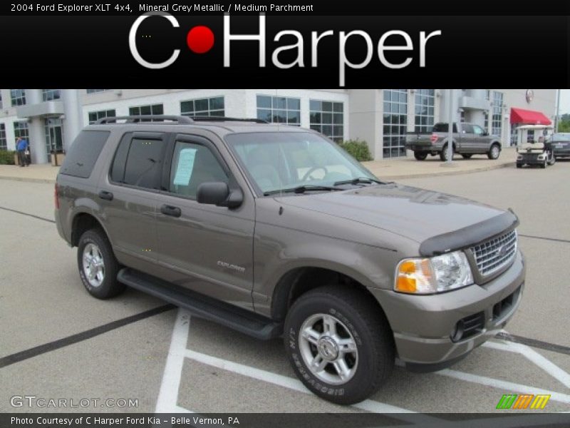 Mineral Grey Metallic / Medium Parchment 2004 Ford Explorer XLT 4x4