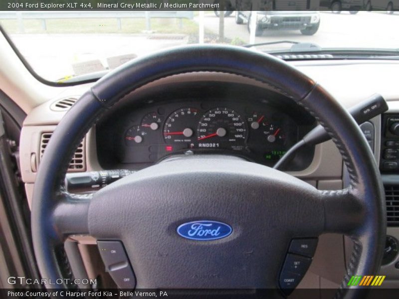 Mineral Grey Metallic / Medium Parchment 2004 Ford Explorer XLT 4x4