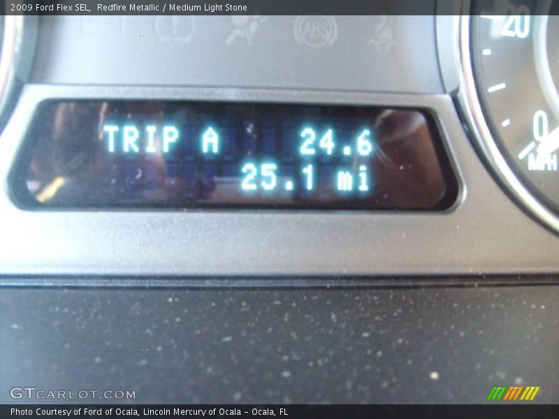 Redfire Metallic / Medium Light Stone 2009 Ford Flex SEL