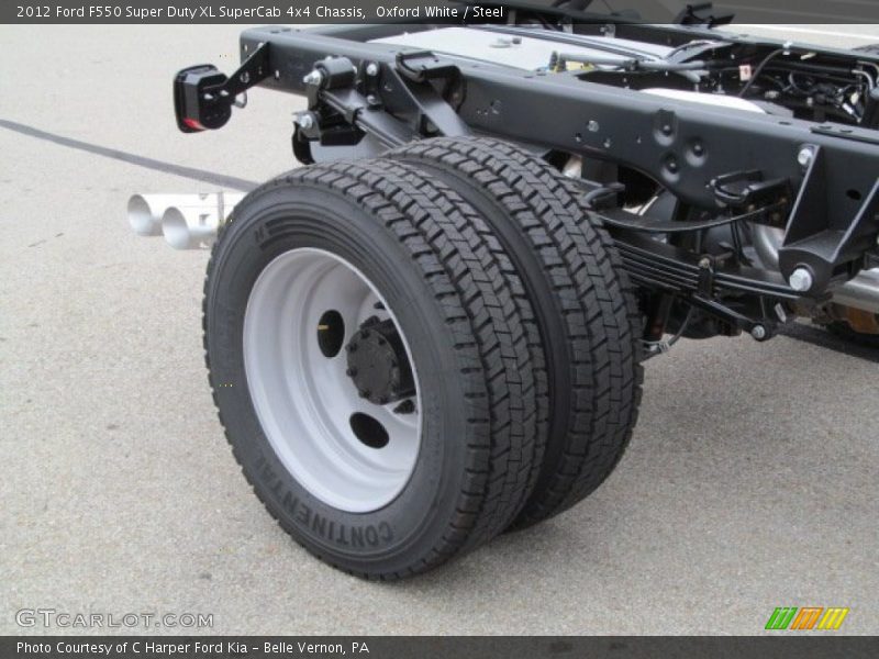 Oxford White / Steel 2012 Ford F550 Super Duty XL SuperCab 4x4 Chassis