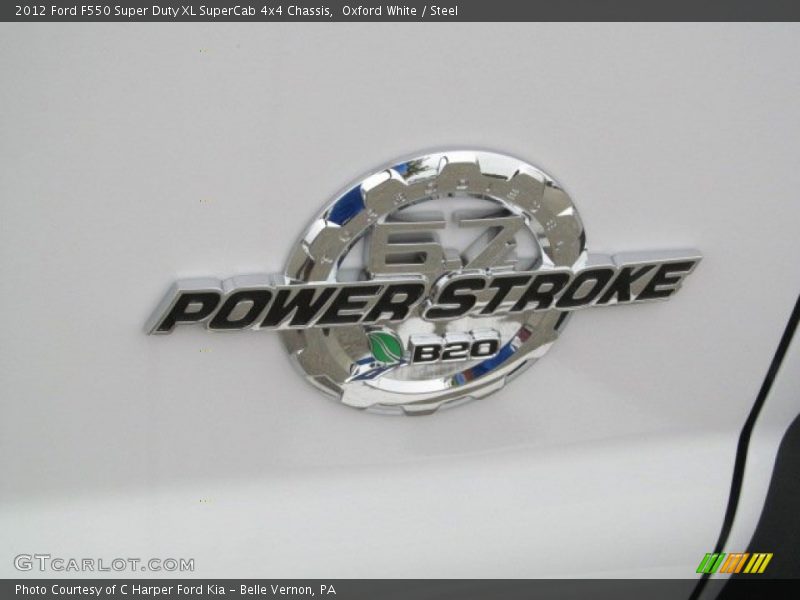 Oxford White / Steel 2012 Ford F550 Super Duty XL SuperCab 4x4 Chassis