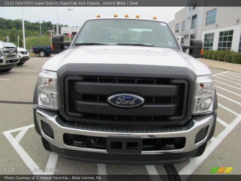 Oxford White / Steel 2012 Ford F550 Super Duty XL SuperCab 4x4 Chassis