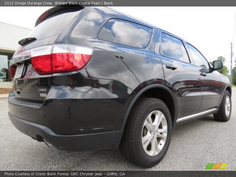 Brilliant Black Crystal Pearl / Black 2012 Dodge Durango Crew
