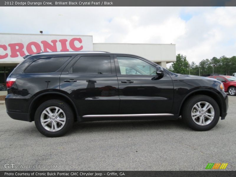 Brilliant Black Crystal Pearl / Black 2012 Dodge Durango Crew