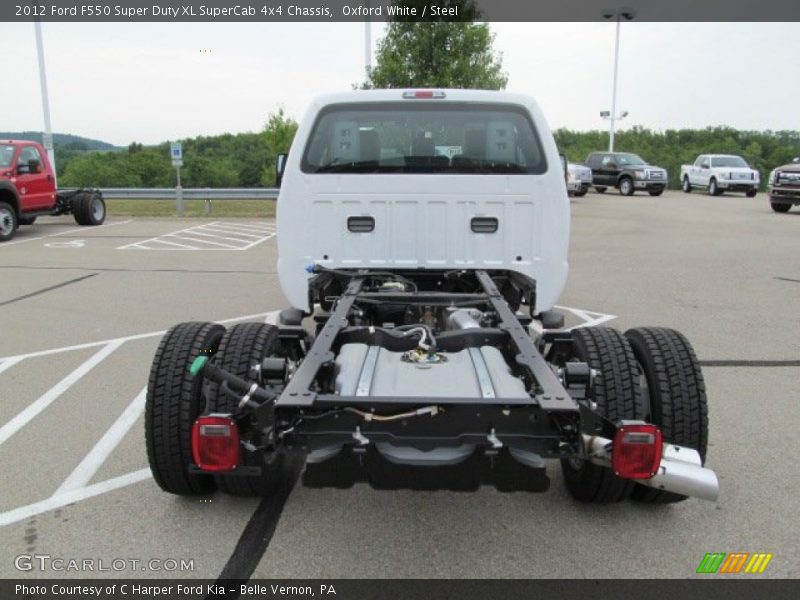 Oxford White / Steel 2012 Ford F550 Super Duty XL SuperCab 4x4 Chassis