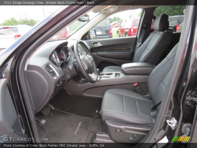 Brilliant Black Crystal Pearl / Black 2012 Dodge Durango Crew