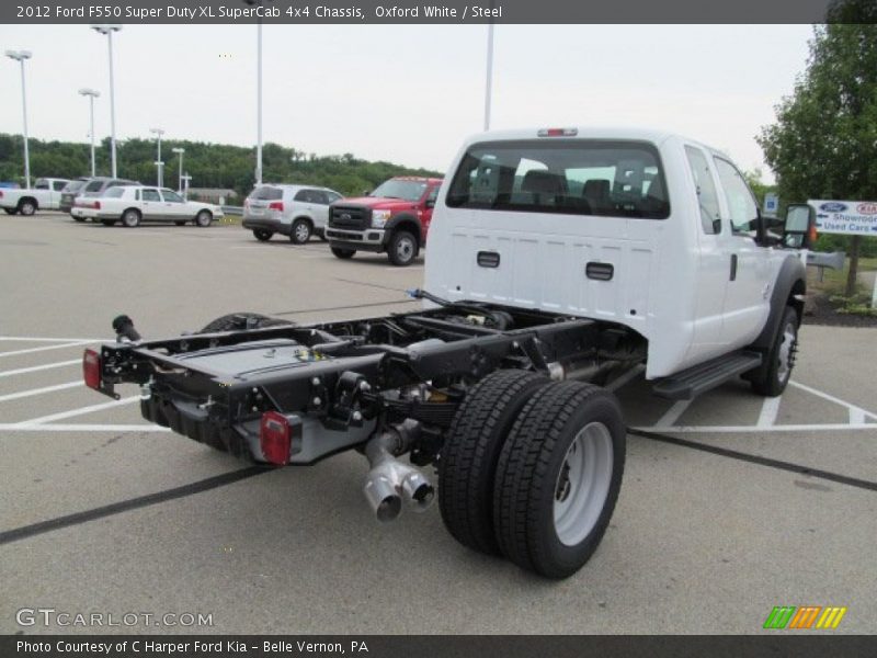 Oxford White / Steel 2012 Ford F550 Super Duty XL SuperCab 4x4 Chassis