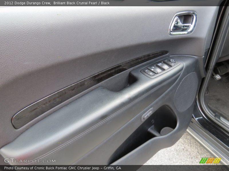 Brilliant Black Crystal Pearl / Black 2012 Dodge Durango Crew