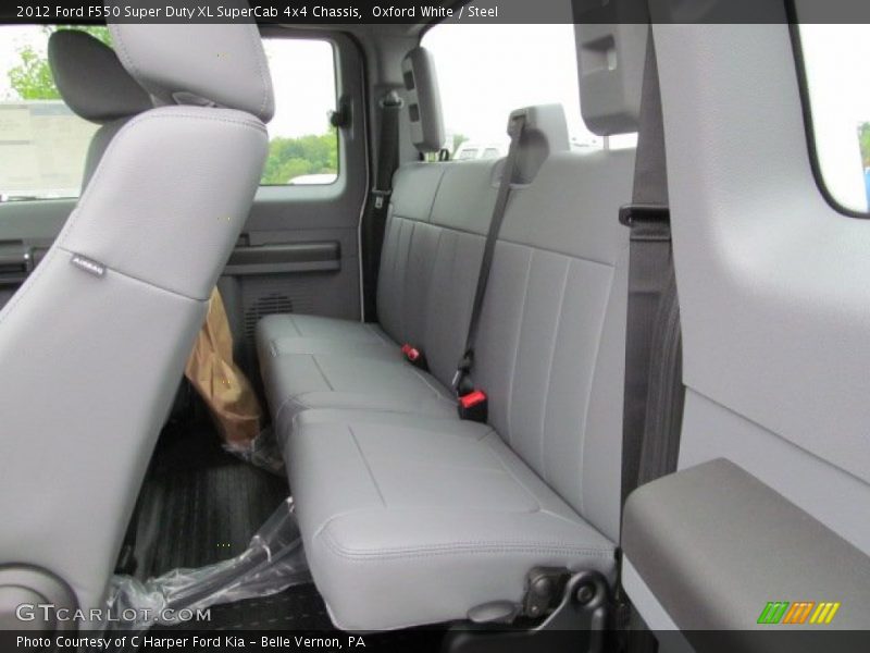 Oxford White / Steel 2012 Ford F550 Super Duty XL SuperCab 4x4 Chassis