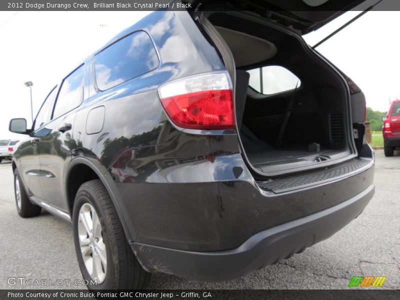 Brilliant Black Crystal Pearl / Black 2012 Dodge Durango Crew