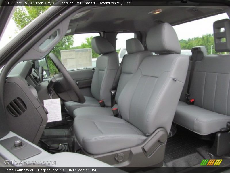Oxford White / Steel 2012 Ford F550 Super Duty XL SuperCab 4x4 Chassis
