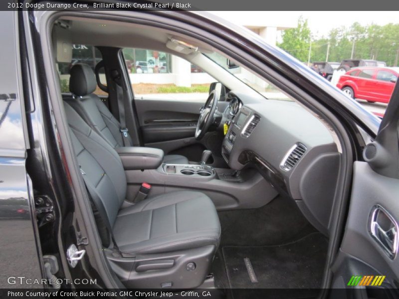 Brilliant Black Crystal Pearl / Black 2012 Dodge Durango Crew