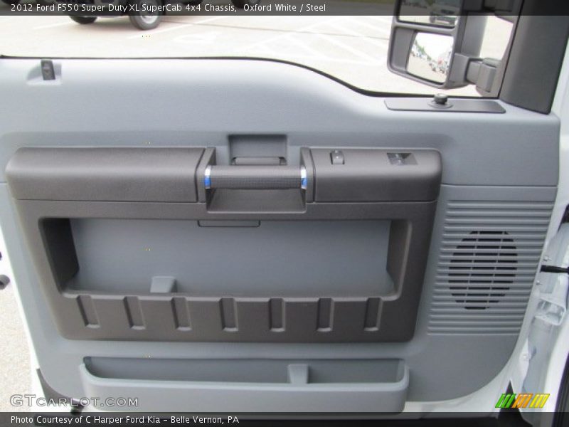 Oxford White / Steel 2012 Ford F550 Super Duty XL SuperCab 4x4 Chassis