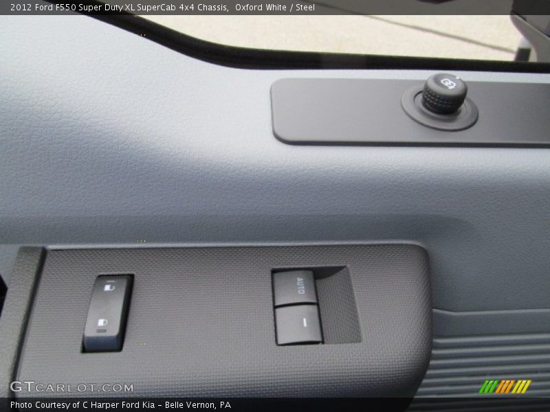 Oxford White / Steel 2012 Ford F550 Super Duty XL SuperCab 4x4 Chassis