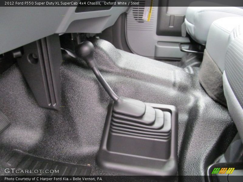 Oxford White / Steel 2012 Ford F550 Super Duty XL SuperCab 4x4 Chassis