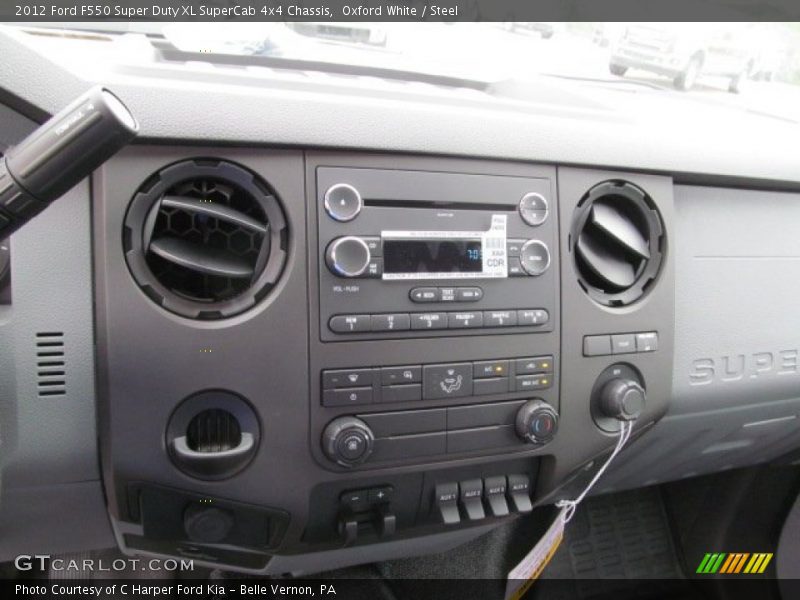 Oxford White / Steel 2012 Ford F550 Super Duty XL SuperCab 4x4 Chassis