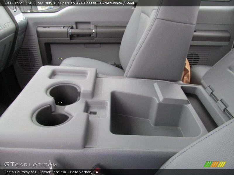 Oxford White / Steel 2012 Ford F550 Super Duty XL SuperCab 4x4 Chassis