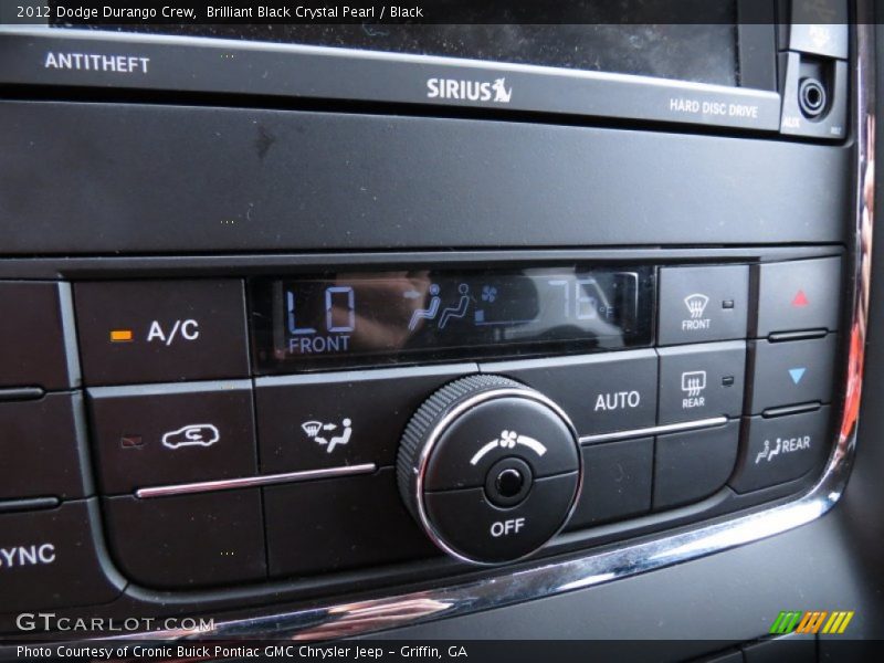 Brilliant Black Crystal Pearl / Black 2012 Dodge Durango Crew