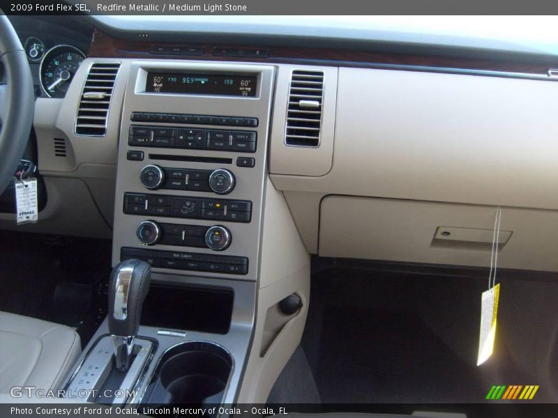 Redfire Metallic / Medium Light Stone 2009 Ford Flex SEL
