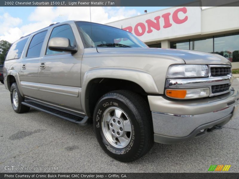 Light Pewter Metallic / Tan 2002 Chevrolet Suburban 1500 LT