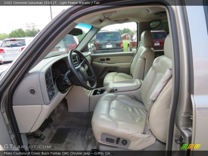 Light Pewter Metallic / Tan 2002 Chevrolet Suburban 1500 LT