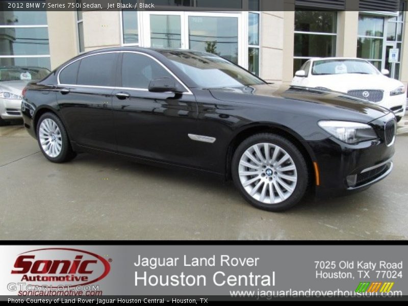 Jet Black / Black 2012 BMW 7 Series 750i Sedan