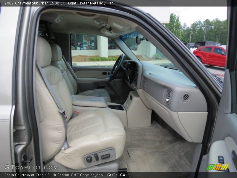 Light Pewter Metallic / Tan 2002 Chevrolet Suburban 1500 LT