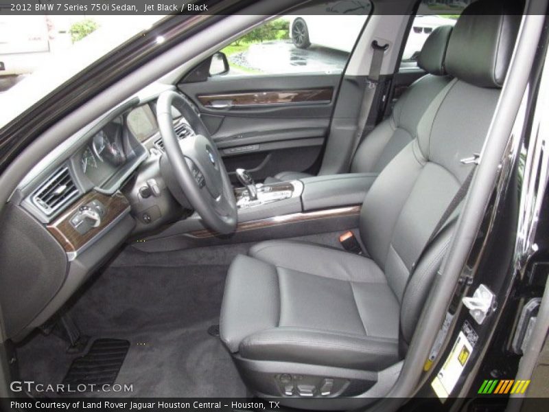 Front Seat of 2012 7 Series 750i Sedan