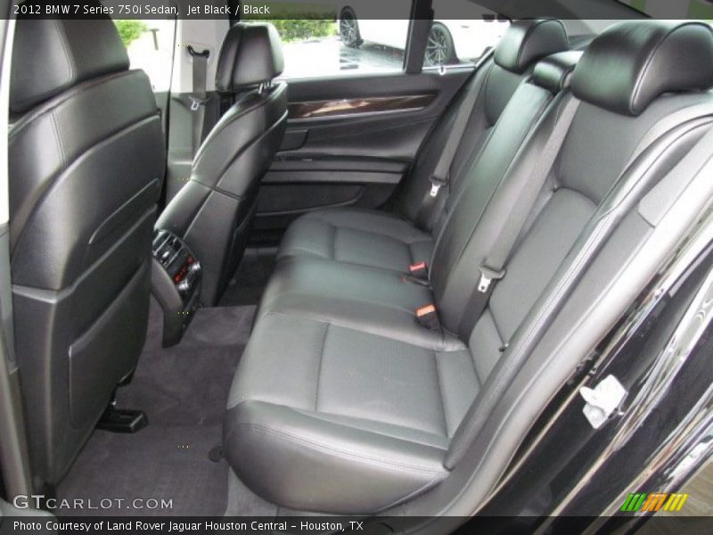 Rear Seat of 2012 7 Series 750i Sedan