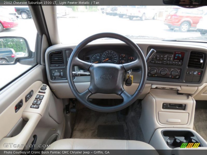Light Pewter Metallic / Tan 2002 Chevrolet Suburban 1500 LT
