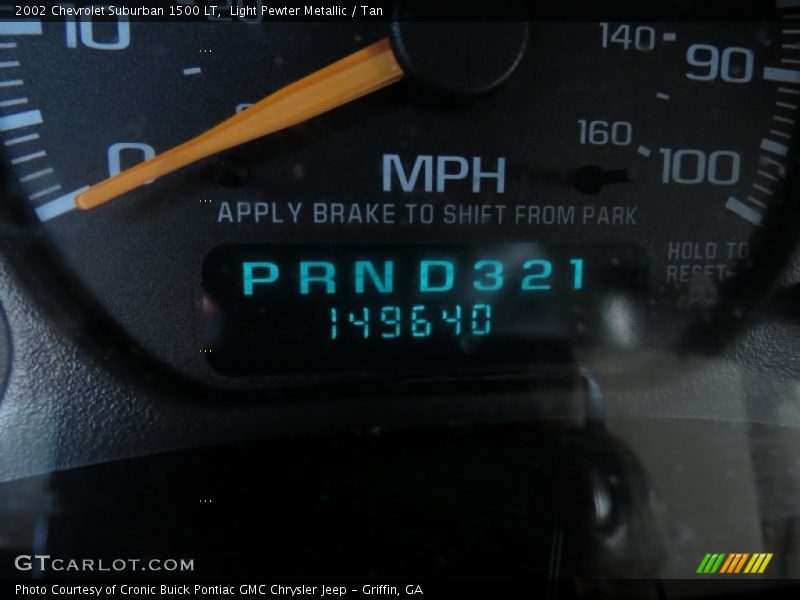 Light Pewter Metallic / Tan 2002 Chevrolet Suburban 1500 LT