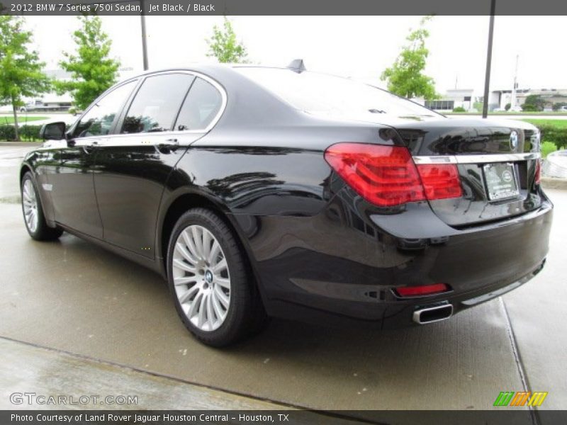 Jet Black / Black 2012 BMW 7 Series 750i Sedan