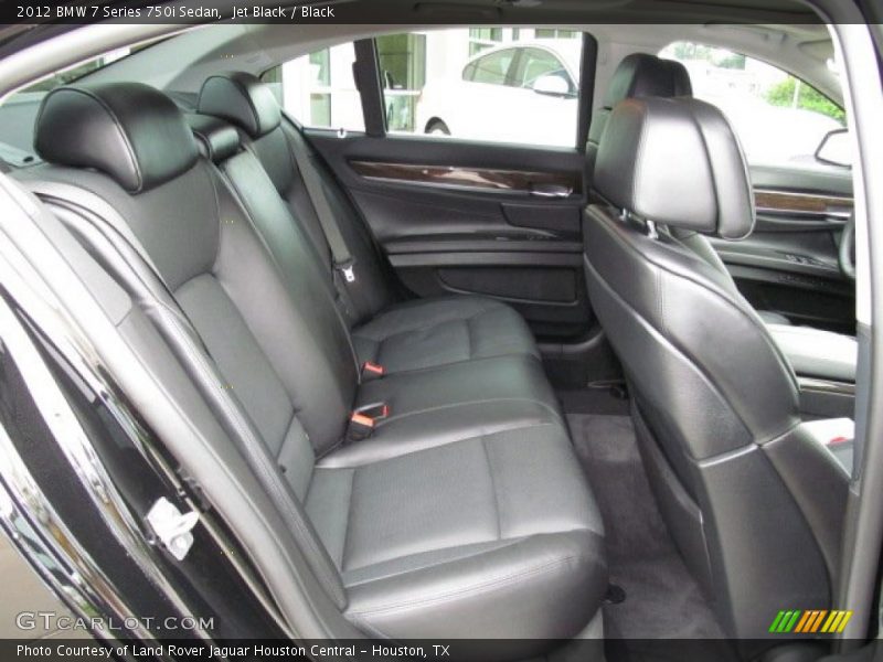 Rear Seat of 2012 7 Series 750i Sedan