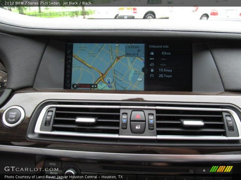 Jet Black / Black 2012 BMW 7 Series 750i Sedan