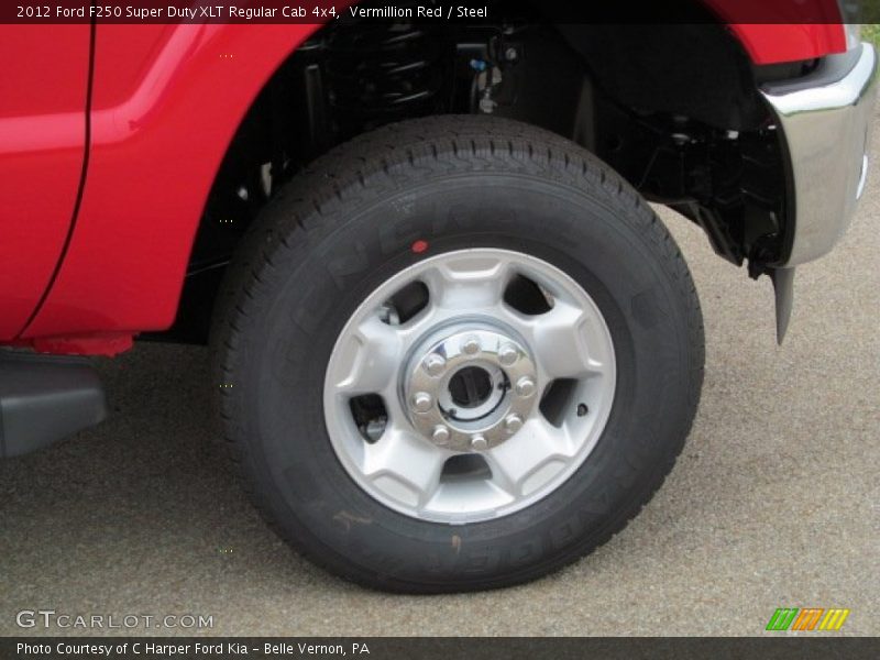 Vermillion Red / Steel 2012 Ford F250 Super Duty XLT Regular Cab 4x4