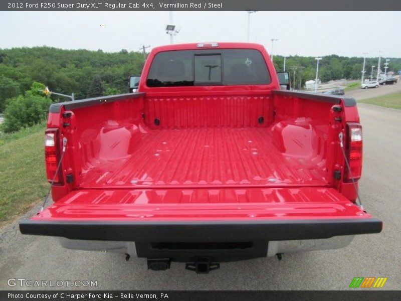 Vermillion Red / Steel 2012 Ford F250 Super Duty XLT Regular Cab 4x4
