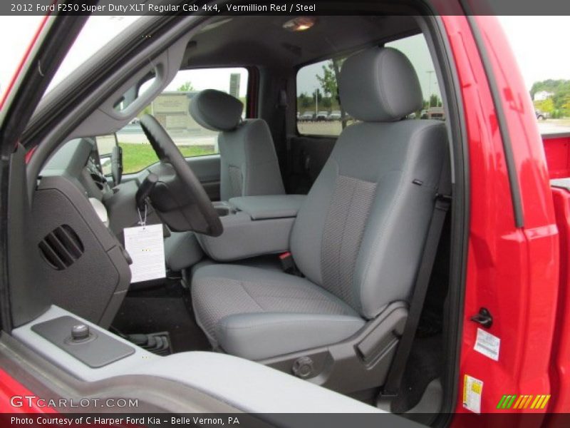 Vermillion Red / Steel 2012 Ford F250 Super Duty XLT Regular Cab 4x4
