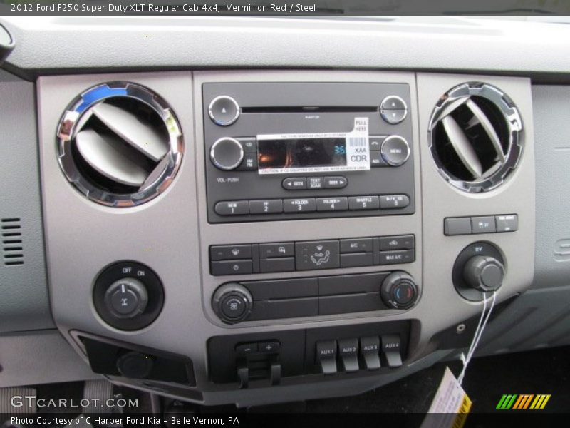 Vermillion Red / Steel 2012 Ford F250 Super Duty XLT Regular Cab 4x4