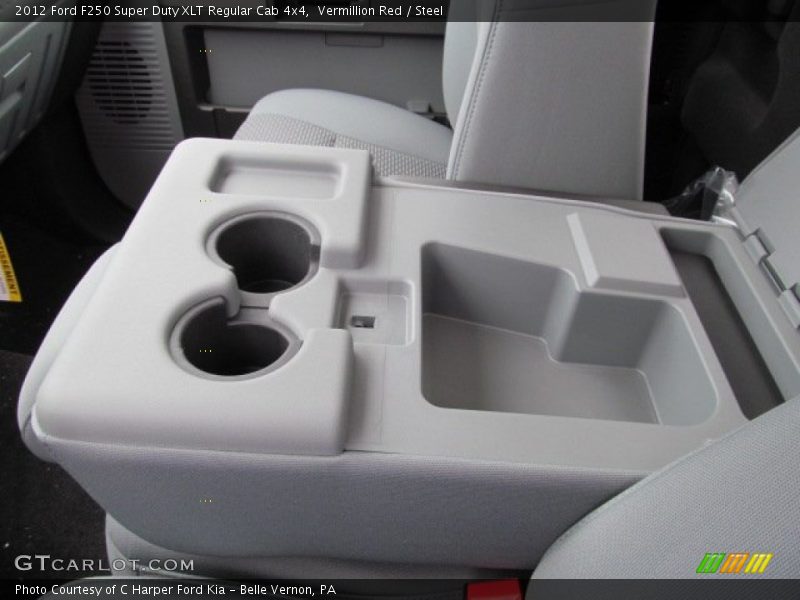 Vermillion Red / Steel 2012 Ford F250 Super Duty XLT Regular Cab 4x4