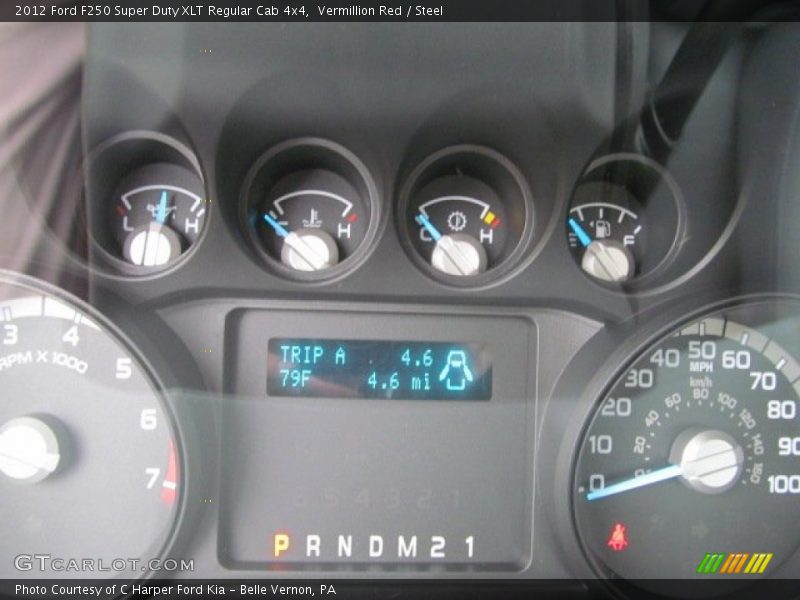 Vermillion Red / Steel 2012 Ford F250 Super Duty XLT Regular Cab 4x4