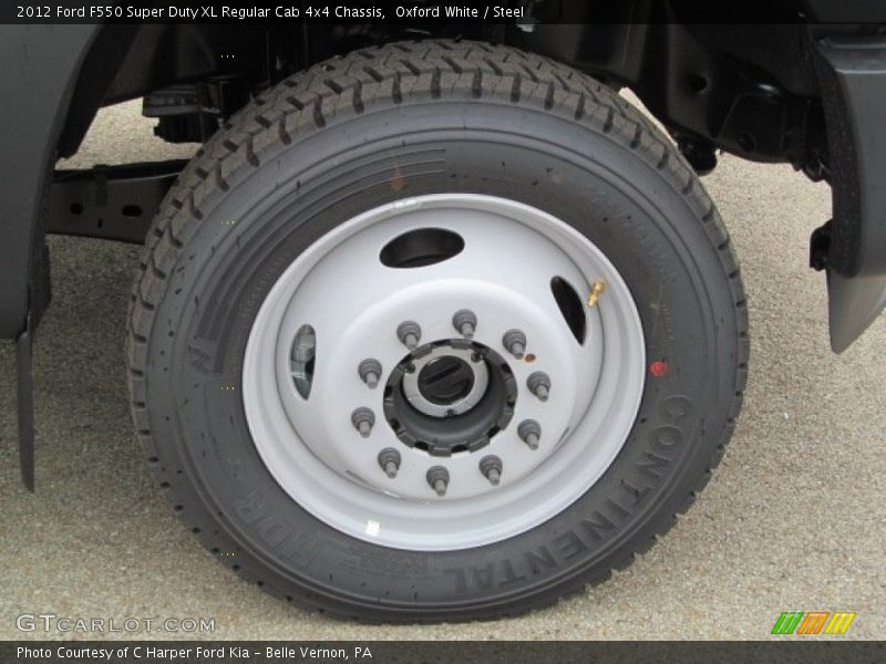 Oxford White / Steel 2012 Ford F550 Super Duty XL Regular Cab 4x4 Chassis